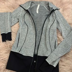 Lululemon black and white patterned define jacket